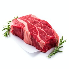 Wall Mural - a beef, studio light , isolated on white background