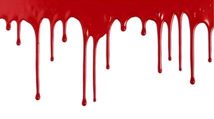 Red paint dripping