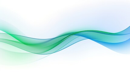 Wall Mural - Blue green waves abstract background