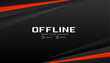 dark black offline web screen twitch banner design