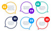 set of chat bubble icon template for social speech or remark