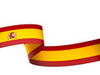 © MohamadAziz - Spain flag element design national independence day banner ribbon png