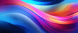 © Ozis - Abstract background with neon-colored waves.