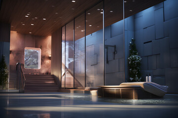 Wall Mural - modern spa room