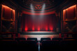 A theater space with plush carpeting