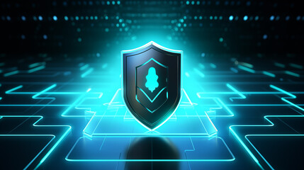 Binary code lock, security and privacy code for protection, digital technology abstraction. Abstract background of futuristic technology