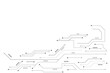 © Zero Degree - Vectors High-tech connection system on a white background. Technology digital circuit board background. Technology black circuit diagram.