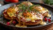 Eggs Benedict breakfast food Generative AI