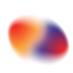 Poster - Liquid Gradient Blur Shape