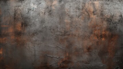 Wall Mural - The surface of the old iron plate is brownish black