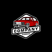 Vector Logo Design Of Car, Truck, Car Illustration, Truck, Emblem