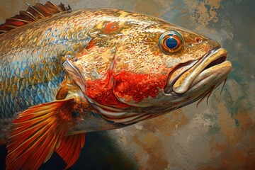 Wall Mural - a close up of a fish