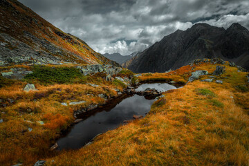 Wall Mural - Small mountain lake