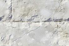Rough Uneven Surface Of White Marble Stone Tiles With Cracks