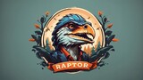 Fototapeta  - cute raptor wallpapers design
