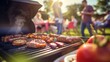 © Nanci - BBQ with Friends and Family on a Summer Day. Generative AI