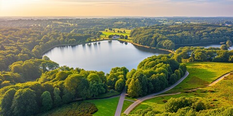 Wall Mural - panorama of the river