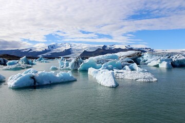 Wall Mural - Iceland Blue ice diamond beach 