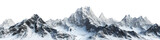 Fototapeta Góry - Mountain, transparent background, isolated image, generative AI