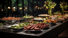 Elegant Catered Buffet Spread