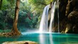 The view of the waterfall is very beautiful
