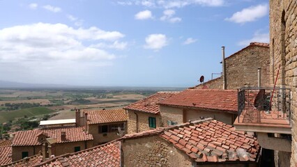 Poster - The picturesque village of Casale Marittimo, in the Province of Pisa, Tuscany, Italy