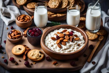 Wall Mural - milk and cookies