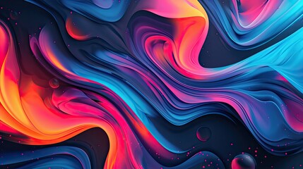 Wall Mural - Abstract colorful pattern, acrylic wallpaper texture, background purple and blue, pink, yellow