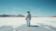 © Iryna - Alone astronaut stands against the backdrop of infinite cosmic solitude