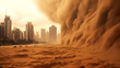 Sandstorm hit the city
