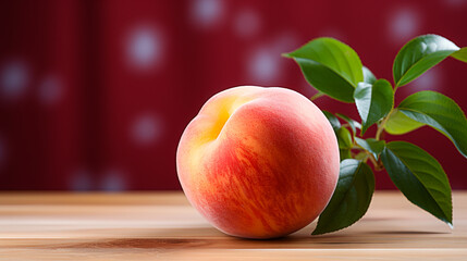 Wall Mural - Ripe Peaches in a Delightful Summer Composition