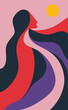 © TasaDigital - Abstract background poster. Good for fashion fabrics, postcards, email header, wallpaper, banner, events, covers, posters, advertising, and more. Women's day, mother's day background.