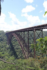 Wall Mural - Landscape in the mountains near the New River Gorge National Park and Preserve bridge. Victor, West Virginia.