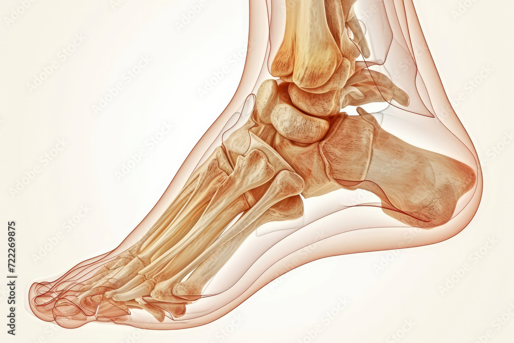 Ligaments: Several ligaments surround the ankle joint, providing ...