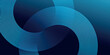 © Sonia - Abstract blue glowing geometric lines on dark blue background. Modern shiny blue circle lines pattern. Futuristic technology concept. Suit for cover, poster, banner, header, website