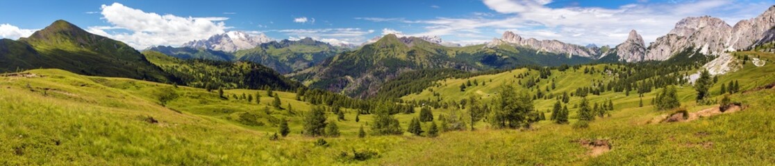 Poster - View of mount Marmolada, Alps Dolomites mountains, Italy