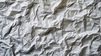 Poster - A crumpled white paper reveals a world of abstract art, embodying the beauty of imperfection and the endless possibilities of creativity