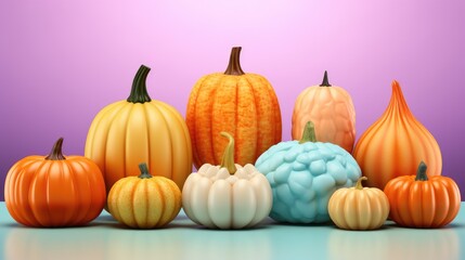 Poster - pumpkins and squash