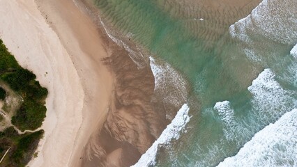 Wall Mural - Aerial view of Lake Cathie, New South Wales.