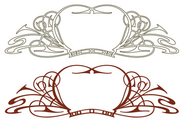 Wall Mural - Element flower for labels.