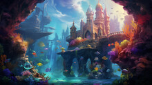 Fantasy Castle Under The Sea