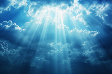 god light in heaven symbolizing divine presence, truth, spiritual illumination, god love and grace. 
