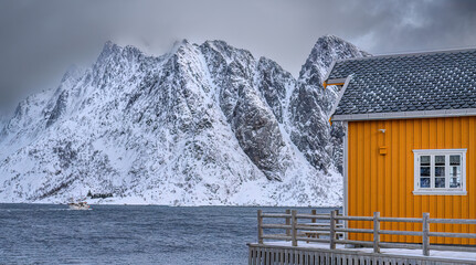 Wall Mural - Typical landscape of Norway - Europe