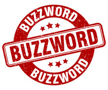 buzzword stamp. buzzword label. round grunge sign