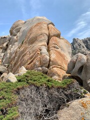 Wall Mural - Sardinia landscape with rocks and sculptures