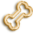 © designknowledge - Bone Gold Foil Balloon Icon