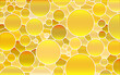 abstract vector stained-glass mosaic background - yellow circles