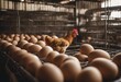 Chicken farm Egg-laying chicken in cages Commercial hens poultry farming Layer hens livestock farm I