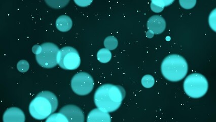 Wall Mural - Blue bokeh lights for background or overlay footage for editing projects 