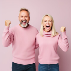 Canvas Print - Two persons yelling